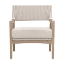 Modern European furniture - White Rattan Outdoor Club Chair - www.oroa.com