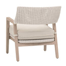 Modern European furniture - White Rattan Outdoor Club Chair - www.oroa.com