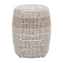 Taupe & White Rope Accent Table | Living Essentials Loom