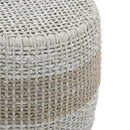 Taupe & White Rope Accent Table | Living Essentials Loom