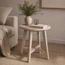 Outdoor Teak Round Counter Table | Living Essentials Carmel