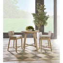 Outdoor Teak Round Counter Table | Living Essentials Carmel