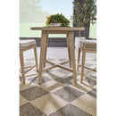 Outdoor Teak Round Counter Table | Living Essentials Carmel