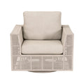 Flat Rope Outdoor Swivel Chair | Living Essentials Tropez