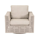 Flat Rope Outdoor Swivel Chair | Living Essentials Tropez