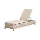 Beige Woven Rope Outdoor Chaise Lounge | Living Essentials Tropez