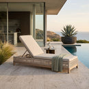 Beige Woven Rope Outdoor Chaise Lounge | Living Essentials Tropez