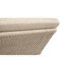 Beige Woven Rope Outdoor Chaise Lounge | Living Essentials Tropez