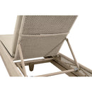 Beige Woven Rope Outdoor Chaise Lounge | Living Essentials Tropez