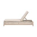 Beige Woven Rope Outdoor Chaise Lounge | Living Essentials Tropez