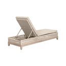 Beige Woven Rope Outdoor Chaise Lounge | Living Essentials Tropez