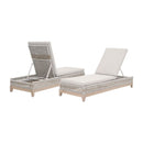 Taupe Stripes Outdoor Chaise Lounge | Living Essentials Tapestry