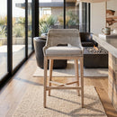 Taupe Stripe Rope Bar Stool | Living Essentials Tapestry