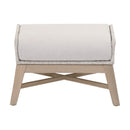 Taupe Rope Outdoor Footstool | Living Essentials Tapestry