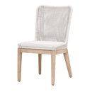 White Speckle Rope Dining Chairs (2) | Living Essentials Mesh