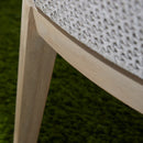 White Rope Outdoor Dining Chairs (2) | Living Essentials Mesh