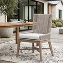 Beige Rope Outdoor Dining Chairs (2) | Living Essentials Overlay