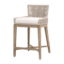 Beige Twist Rope Counter Stool | Living Essentials Overlay