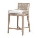 Beige Rope Outdoor Counter Stool | Living Essentials Overlay