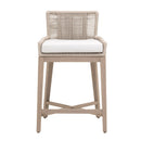 Beige Rope Outdoor Counter Stool | Living Essentials Overlay