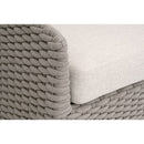 Taupe Oval Rope Outdoor Sofa | Living Essentials Caspian