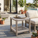 Teak Outdoor End Table | Living Essentials Wrap
