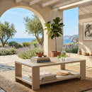 Teak Scandinavian Outdoor Coffee Table | Living Essentials Sur