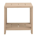 Teak Scandinavian Outdoor End Table | Living Essentials Sur