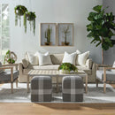 Modern European furniture - Woven Flat Rope Indoor/Outdoor Ottoman - www.oroa.com