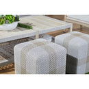 Modern European furniture - Woven Flat Rope Indoor/Outdoor Ottoman - www.oroa.com