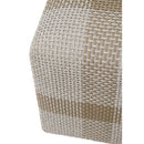 Modern European furniture - Woven Flat Rope Indoor/Outdoor Ottoman - www.oroa.com