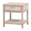 Gray Mahogany 1-Drawer Nightstand | Living Essentials Malay