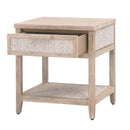 Gray Mahogany 1-Drawer Nightstand | Living Essentials Malay