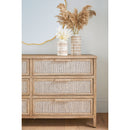 Gray Mahogany 6-Drawer Double Dresser | Living Essentials Malay