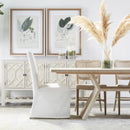 White Dining Chair Slipcovers (2) | Living Essentials Levi