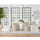 White Dining Chair Slipcovers (2) | Living Essentials Levi