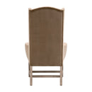 Brown Velvet High-Back Accent Chair | Living Essentials Bennett