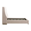 Beige Fabric Bed | Living Essentials Sloan