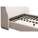 Beige Fabric Bed | Living Essentials Sloan