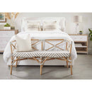 White Upholstered Queen Bed | Living Essentials Stewart