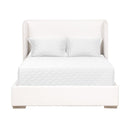 White Upholstered California King Bed | Living Essentials Stewart