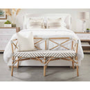 White Upholstered California King Bed | Living Essentials Stewart