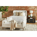 White Upholstered California King Bed | Living Essentials Stewart