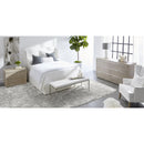 White Upholstered California King Bed | Living Essentials Stewart