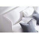 White Upholstered California King Bed | Living Essentials Stewart