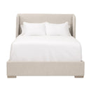 Modern European furniture - Winged Headboard Kind Bed - www.oroa.com