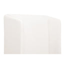 White Upholstered Twin Bed | Living Essentials Stewart