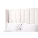 Modern European furniture - Velvet Channeled Queen Bed - www.oroa.com
