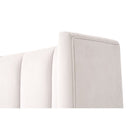 Modern European furniture - Velvet Channeled Queen Bed - www.oroa.com