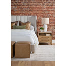 Cream Velvet California King Bed | Living Essentials Chandler